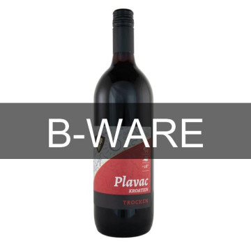 B-Ware: Plavac Dobruvacki Rotwein trocken - 1 Liter 12% vol