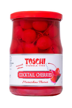 Toschi Cocktail-Kirschen (Abtropfgewicht: 310g, Füllmenge: 630g)